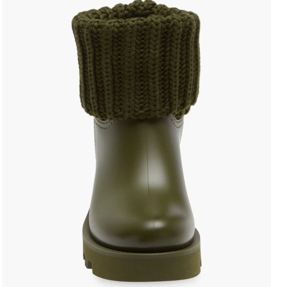 NIB $400 Moncler Ginette Waterproof Rain Boot in Green - size 10 US  / 40 EU! - Picture 4 of 6